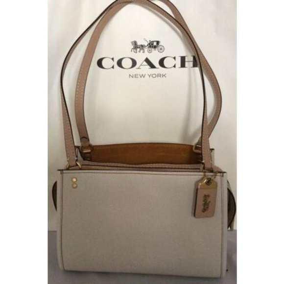 Coach Handbags - Coach NWT Rogue Shoulder Bag Chalk Color Glovetanned Pebble Leather